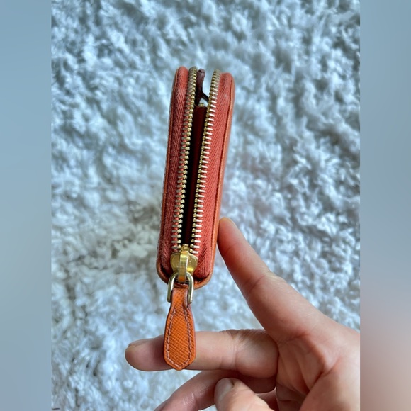 AUTHENTIC PRADA beautiful burnt orange zip around wallet - Picture 11 of 12